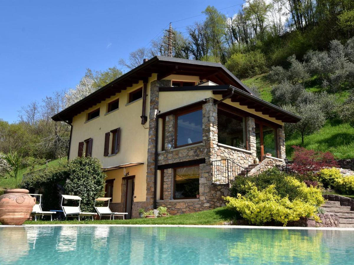 Villa In Pisogne With Pool Garden And Lake View المظهر الخارجي الصورة