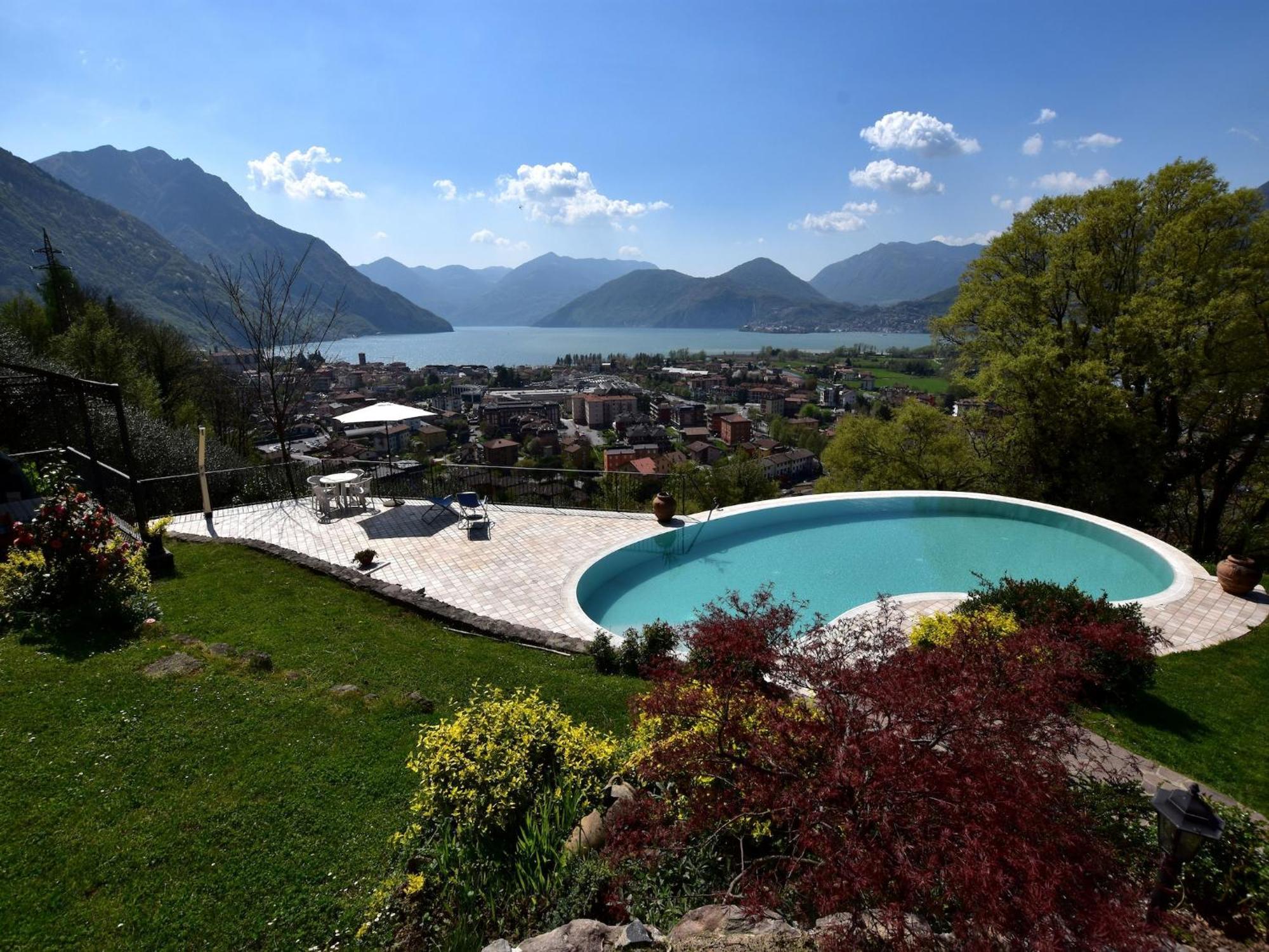 Villa In Pisogne With Pool Garden And Lake View المظهر الخارجي الصورة